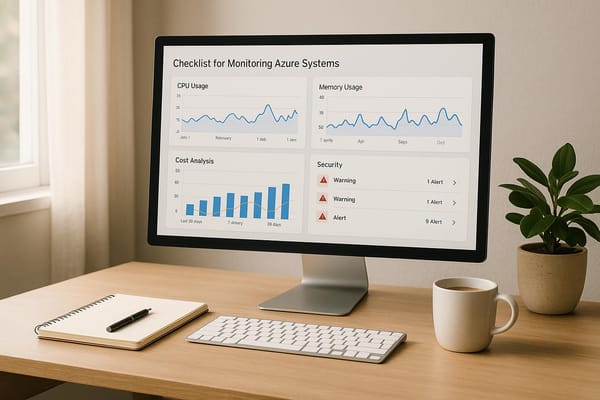 Checklist for Monitoring Scalable Azure Systems