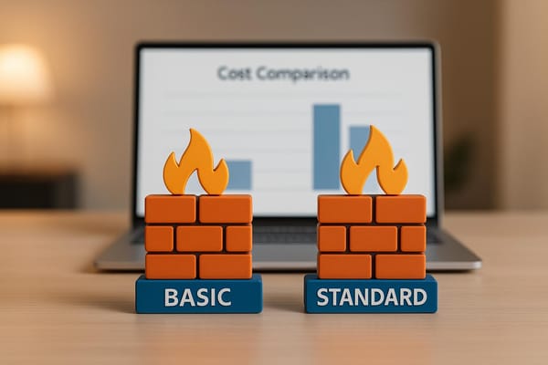 Azure Firewall Basic vs Standard: Cost Comparison